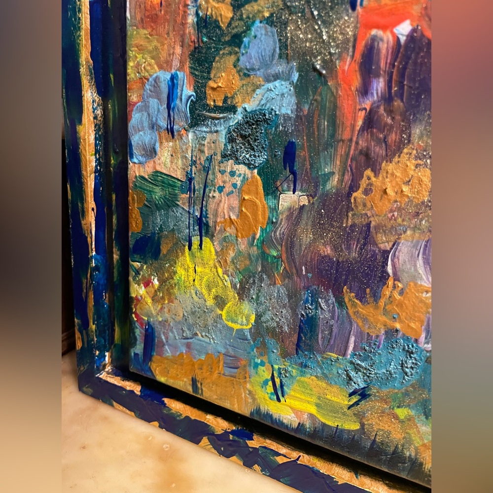 Mixed Media “Where the Mermaids Swim” 🧜‍♀️ 🌊 🎨🌟 - Picture 4 of 8